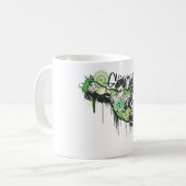Mug Caractère Graffiti de lanterne verte (Devant gauche)