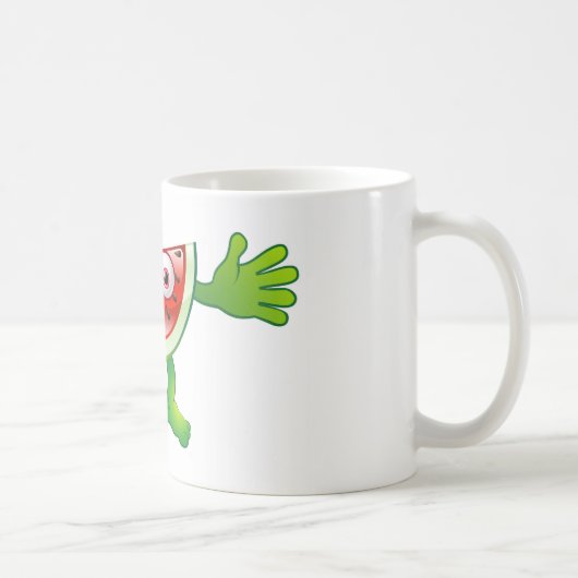 Mug Caractère mignon heureux de fruit de pastèque (Droite)