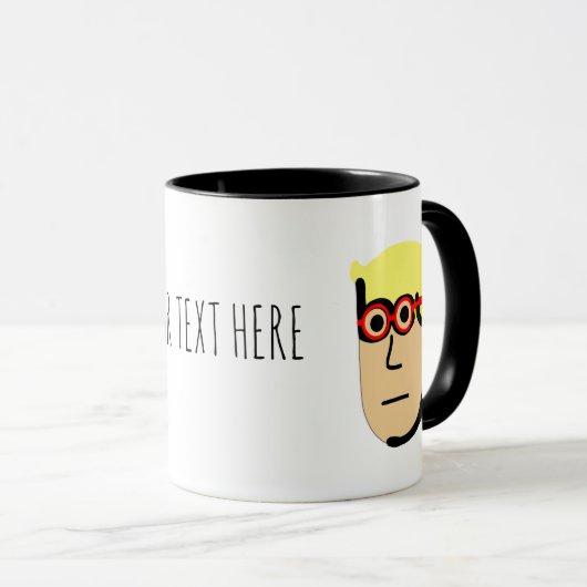 MUG CARACTÈRE MODIFIABLE (Devant droit)