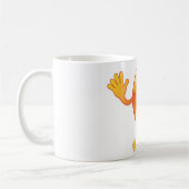 Mug Caractère orange mignon heureux de fruit (Gauche)