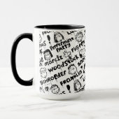 Mug Caractères arachide Motif Graffiti (Gauche)