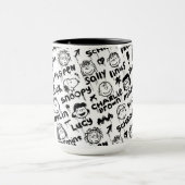 Mug Caractères arachide Motif Graffiti (Centre)