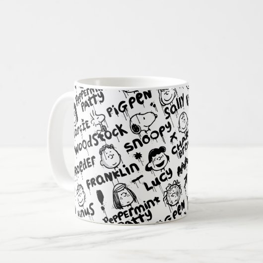 Mug Caractères arachide Motif Graffiti (Devant gauche)