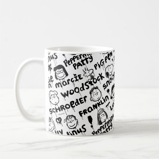 Mug Caractères arachide Motif Graffiti (Gauche)