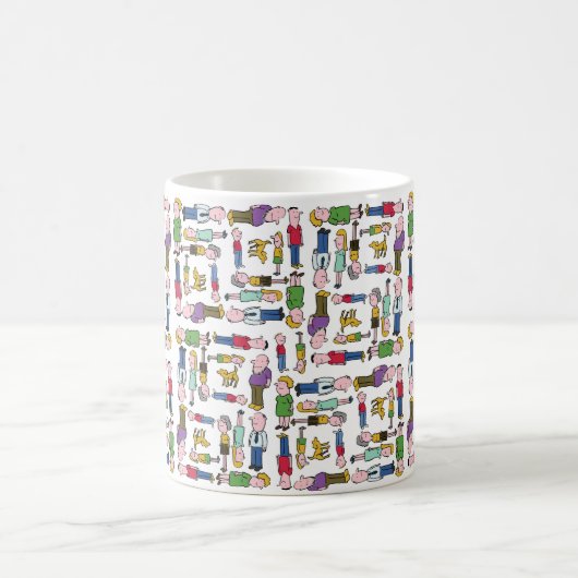 Mug Caractères colorés à motifs (Centre)