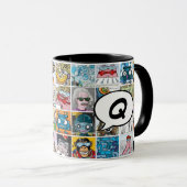 Mug Caractères comiques Motif Discours Balloon initial (Devant droit)