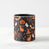 Mug Caractères d'halloween illustrés mignons sur bg no (Centre)