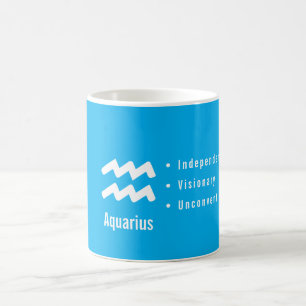Mug Caractères du Zodiaque Verseau Astrologie Minimali