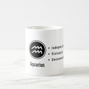 Mug Caractères du Zodiaque Verseau Astrologie Minimali