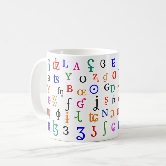 Mug Caractères IPA (Devant gauche)