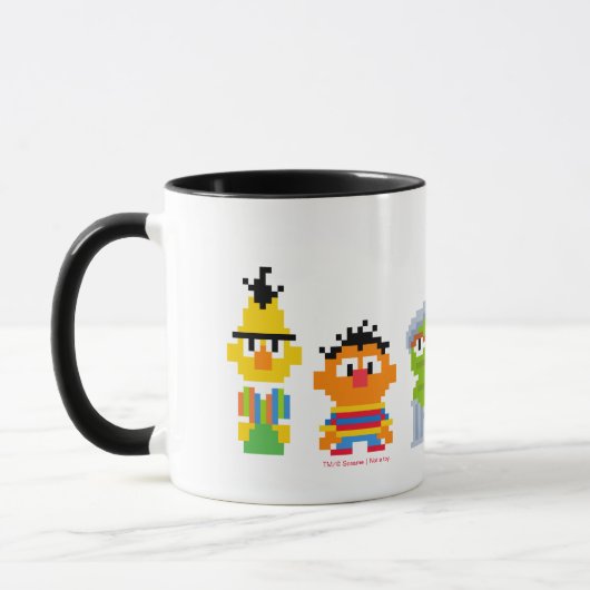 Mug Caractères Pixel Sesame Street (Gauche)