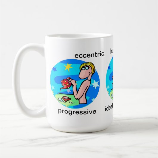 Mug Caractéristiques Aquarius personnalisables Carton (Gauche)
