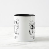 Mug Caractéristiques de l'escalier dessin animé. (Centre)