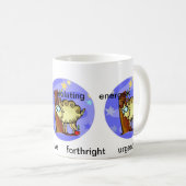 Mug Caractéristiques personnalisables Aries Carton mig (Devant droit)