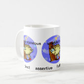 Mug Caractéristiques personnalisables Aries Carton mig (Devant gauche)