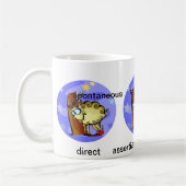 Mug Caractéristiques personnalisables Aries Carton mig (Gauche)