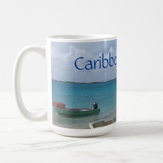 Mug Caraïbes Dream Bonaire Bateaux de pêche Océan (Gauche)