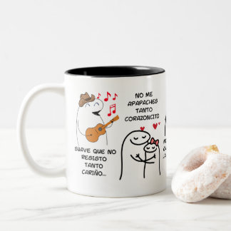 Mug caranguero "C0QUETA" Tweekleurige Koffiemok