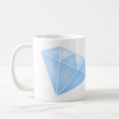 Mug Carat diamant bleu brillant (Gauche)