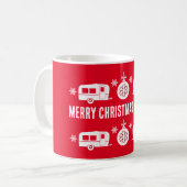 Mug Caravan Joyeux Camping de Noël (Devant gauche)