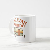 Mug Caravan Weirdo Retro Camping Design (Devant gauche)