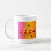 Mug Caravane de coeur avec l'arrière - plan (Gauche)