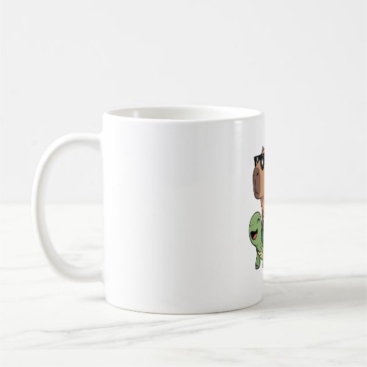 Mug Caravane de tortue Capybara, Funny Capybara (Gauche)