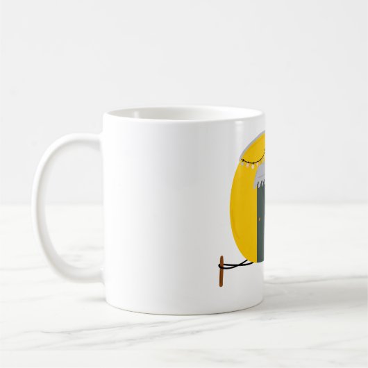 Mug Caravane jaune mignonne (Gauche)