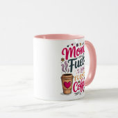 Mug Carburant : 99% d'amour, 1% de café froid (Devant droit)