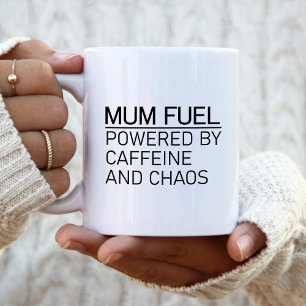 Mug Carburant de maman alimenté par la caféine et le c