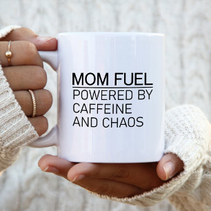 Mug Carburant de maman alimenté par la caféine et le c