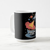 Mug Carburant de rêve Graphique : fusée décollant du c (Devant gauche)