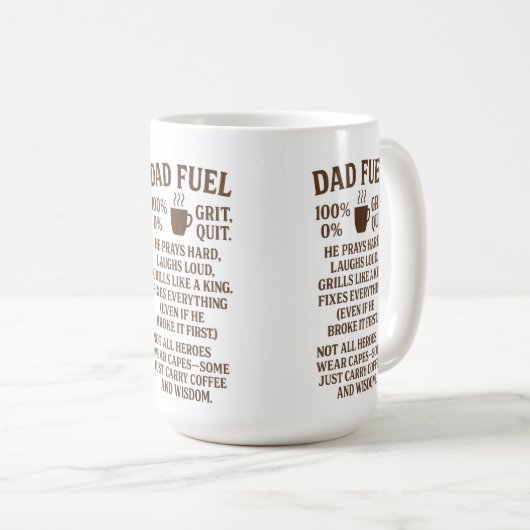 Mug Carburant papa (Devant droit)
