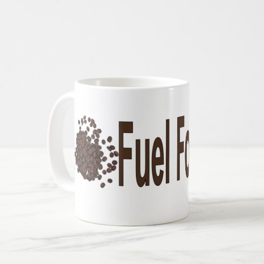 Mug Carburant pour la journée (Devant gauche)
