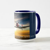 Mug "Carburant pour le vol : plus haut avec chaque gor (Devant droit)