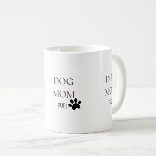 Mug Carburant pour maman de chien | Coupe de café mign (Devant droit)