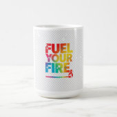 Mug Carburez votre feu, conception de T-shirt (Centre)