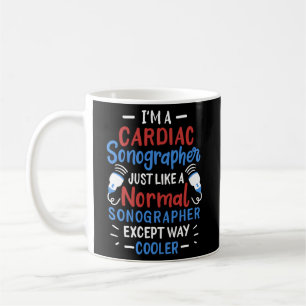Mug Cardiac Sonographer Echocardiographer Echo Tech
