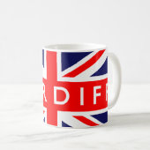 Mug Cardiff : Drapeau britannique (Devant droit)