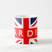 Mug Cardiff : Drapeau britannique (Centre)
