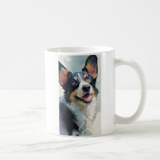 Mug Cardigan corgi watercolor