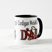 Mug Cardigan Welsh Corgi Cadeaux DAD (Devant droit)