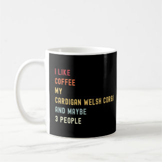 Mug Cardigan Welsh Corgi Retro Chien Et Café