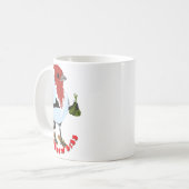 Mug CARDINAL À CRETTE ROUGE D'HAWAÏ — verset biblique (Devant gauche)
