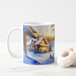 Mug Cardinal à l'occasion d'un jour de neige