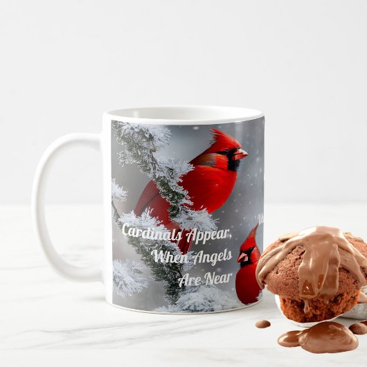 Mug Cardinal Aspect Angels près du souvenir