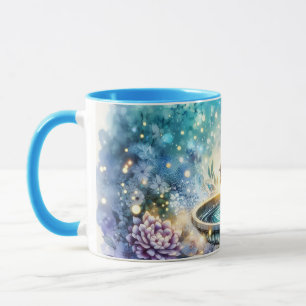 Mug Cardinal au bain d'oiseaux Jardin de rêve
