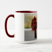 Mug Cardinal avec le visiteur du poème de ciel (Gauche)