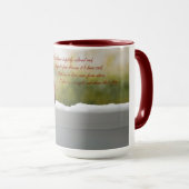 Mug Cardinal avec le visiteur du poème de ciel (Devant droit)