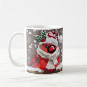 Mug Cardinal Bird Scarf Casquette neige Noël saisonnie (Gauche)